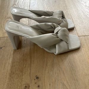 H & M beige heels worn once size 39